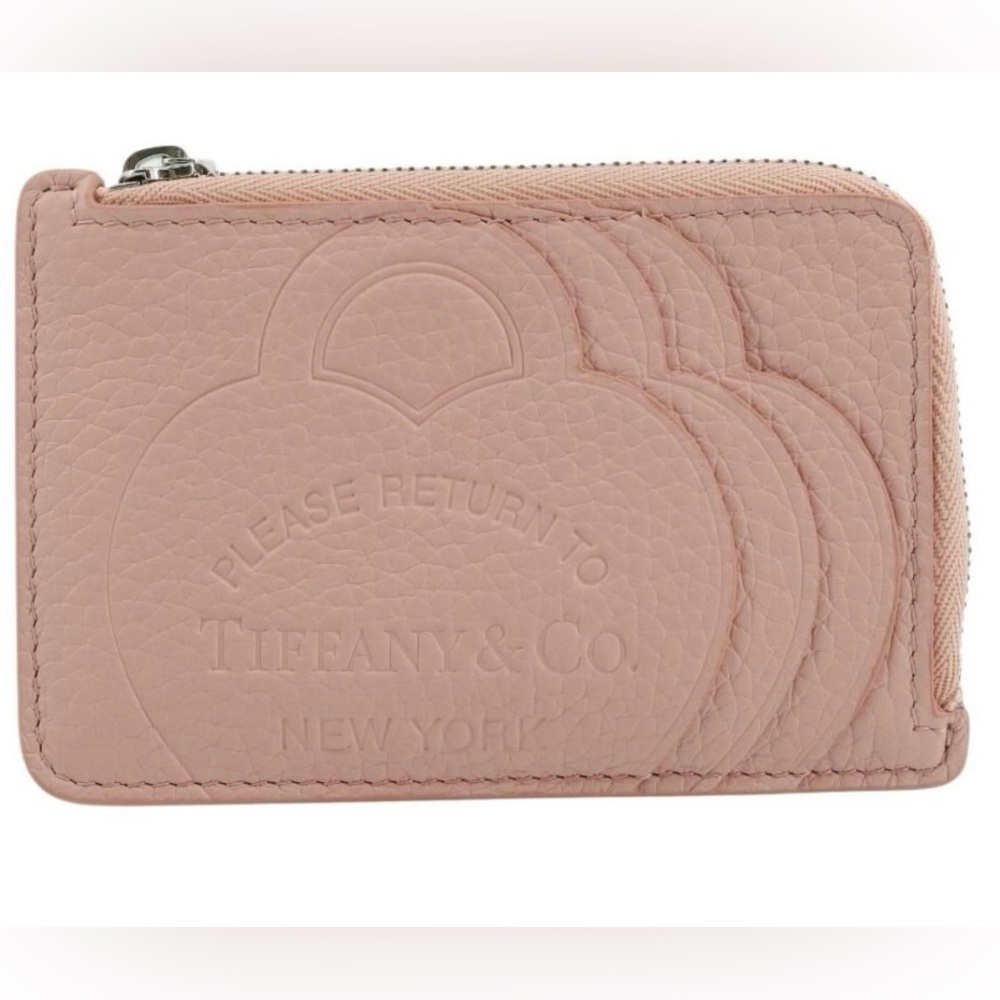 Tiffany & Co. Pink Leather Card Holder